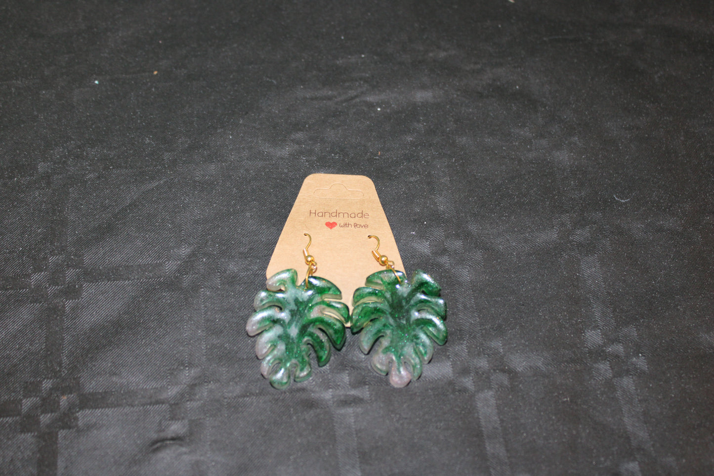 Boucle d'oreille feuille